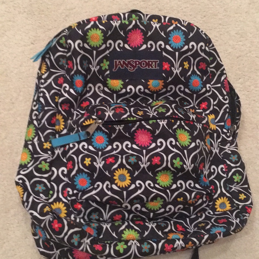 Jansport Superbreak Flower Backpack Black/Multi